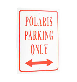 Skilt - Polaris Parking Only St&#248;rrelse: 30,5 X 46 cm